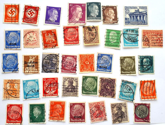 Postage stamps of third Reich