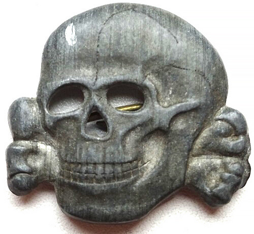 Waffen SS collar tab skull 