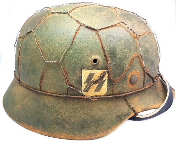 Waffen SS helmet M35 DD / Restoration