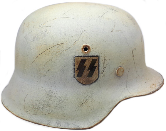 Winter camo Waffen SS helmet M42 / Restoration