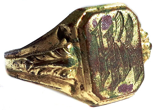 Ring with initials / from Stalingrad