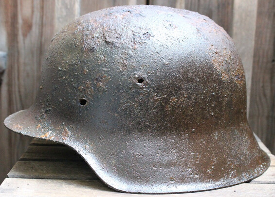 German helmet M42 / from Novgorod