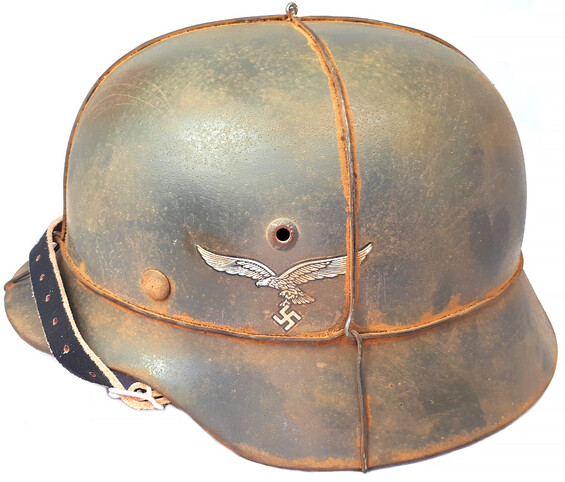 Restored Luftwaffe helmet M35 DD