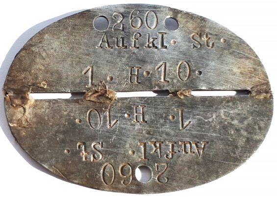 Dogtag Aufkl.St.1.H.10 / from Stalingrad