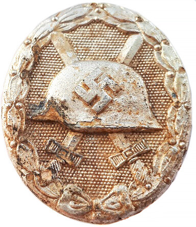 Silver Wound badge by Klein & Quenzer / from Sevastopol
