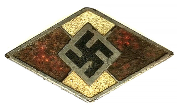 Hitler Jugend membership badge / from Koenigsberg