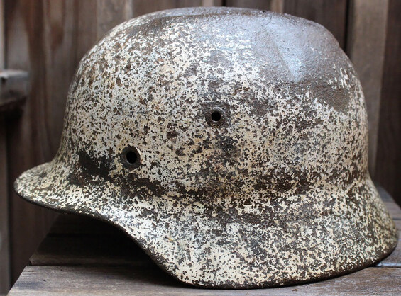 Winter camo helmet M40 / from Kalinin