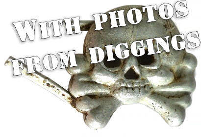 Panzer collar tab skull / from Belarus