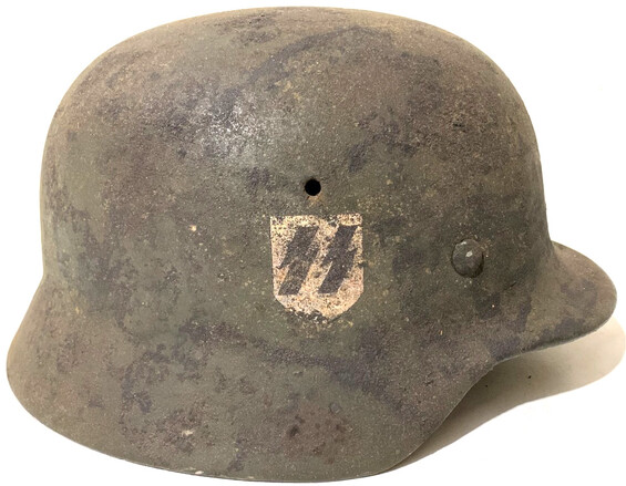 Restored Waffen SS helnet