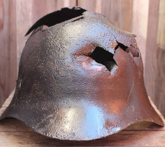 Soviet helmet SSh36 / from Leningrad
