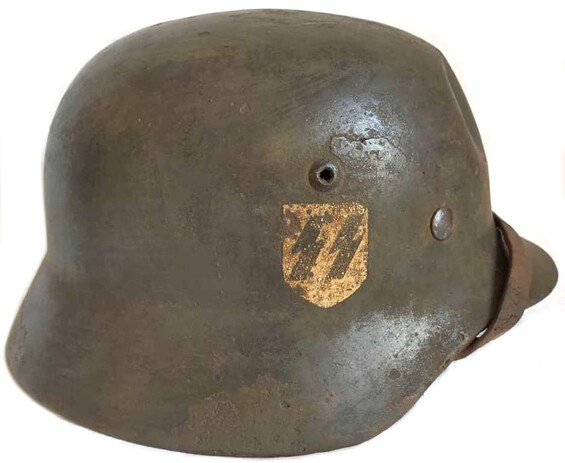 Waffen-SS helmet M40 / from Karelia