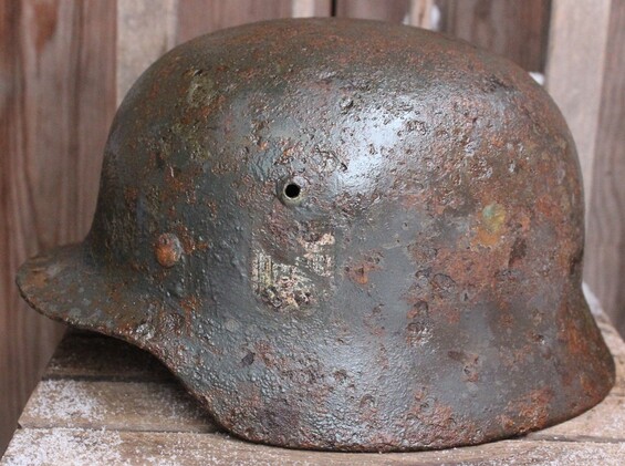 Wehrmacht helmet M35 DD / from Konigsberg