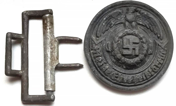 Officer's buckle Waffen SS "Meine Ehre heißt Treue" / from Demyansk Pocket