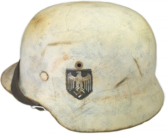 Restored helmet M40, Winter camo Wehrmacht