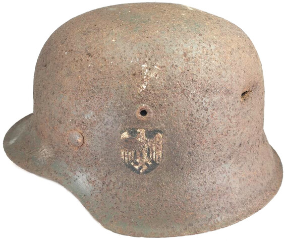 Wehrmacht helmet M42 / from Rzhev