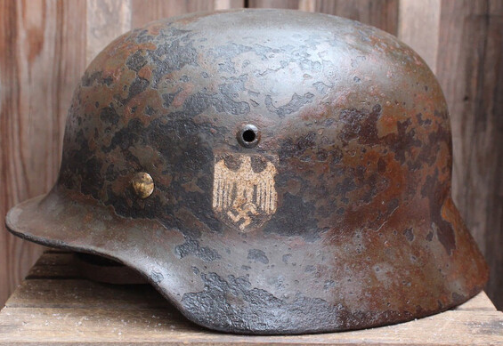 Wehrmacht helmet M35 / from Kalinin