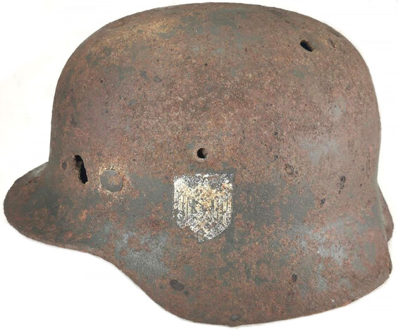 Heer helmet M40 / from Stalingrad