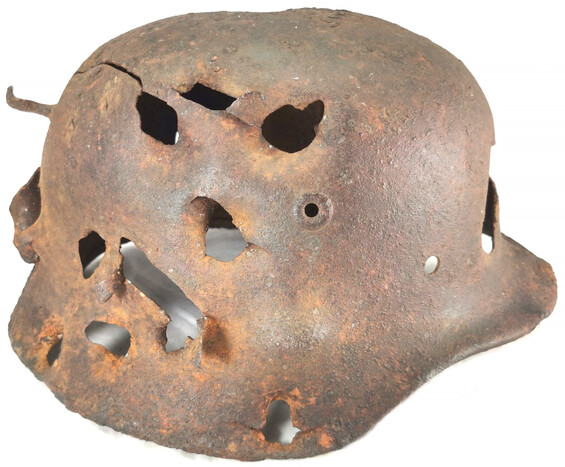 German helmet M40 / from Pushkinskiye Gory