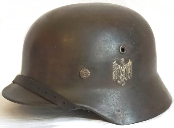 Wehrmacht helmet M40 / from Tuapse