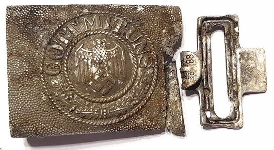 Wehrmacht belt buckle "Gott mit Uns" / from Leiningrad