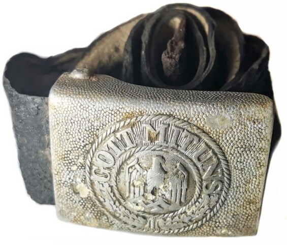 Wehrmacht belt with buckle "Gott mit Uns" / from Königsberg