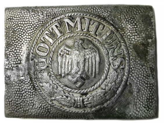 Wehrmacht belt buckle "Gott mit Uns" / from Stalingrad