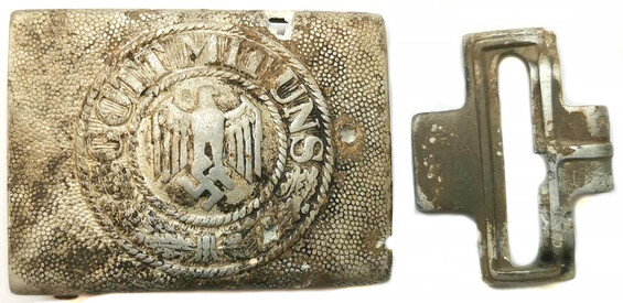 Wehrmacht belt buckle "Gott mit Uns" / from Demyansk pocket