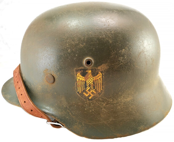 Restored German helmet M35, Kriegsmarine