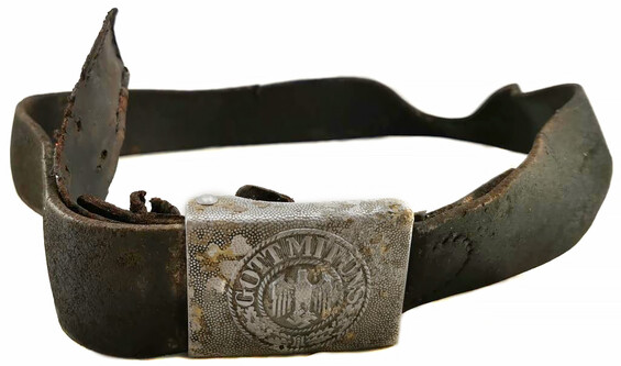 Wehrmacht belt with buckle "Gott mit Uns" / from Konigsberg