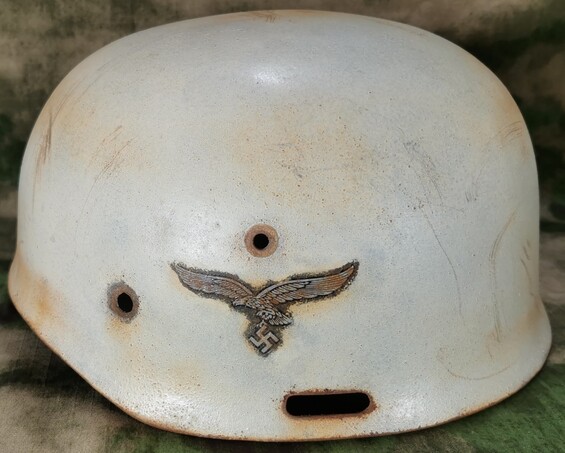 Restored German helmet M35 (M37), Paratrooper
