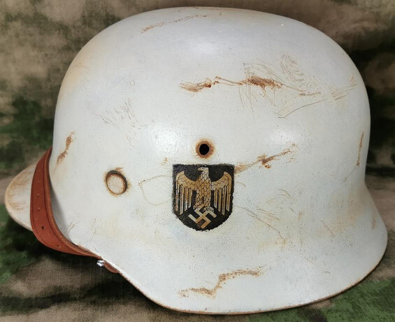 Restored German helmet M40, Wehrmacht