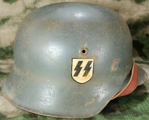 Restored German helmet M42, Waffen SS