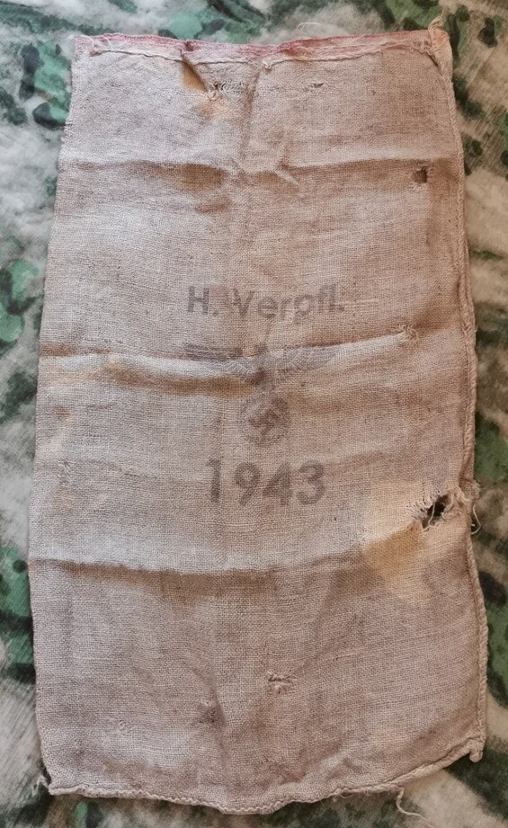 German bag H. Verpfl 1943 / from Crimea