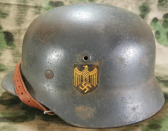 Restored German helmet M40, Kriegsmarine