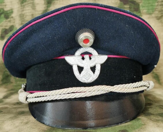 Enlisted personnel of the fire service visor cap (Repro)