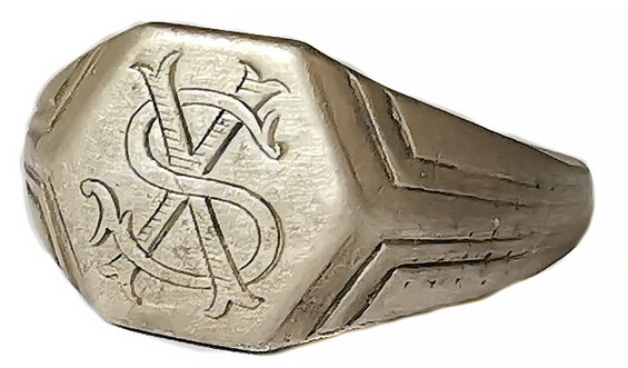 German Ring with initials / from Kursk