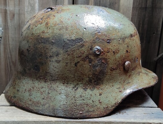 German helmet M35 / from Karelia