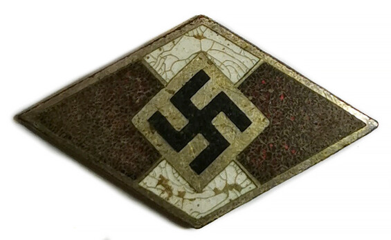 Hitler Jugend membership badge / from Insterburg