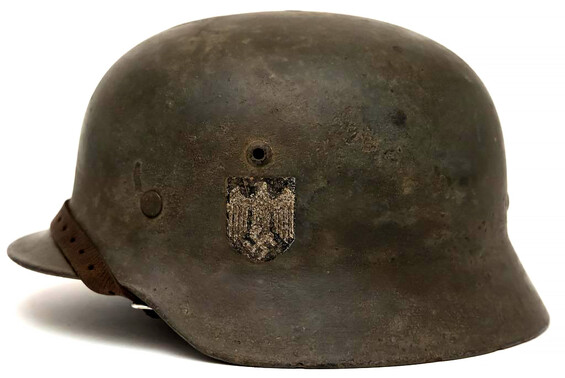 German helmet M35 DD / from Staraya Russa