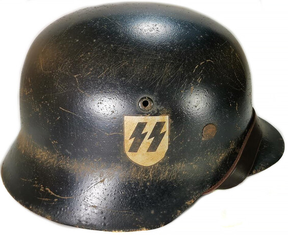 Restored German helmet M35, Waffen SS