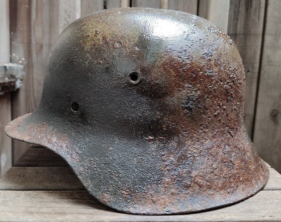 German helmet M42 / from Kursk