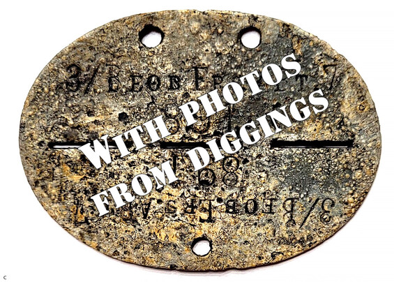 German dogtag 3/.Beob.Ers.ABt.7 / from Stalingrad