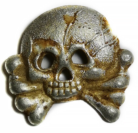 Panzer collar tab skull / from Stalingrad