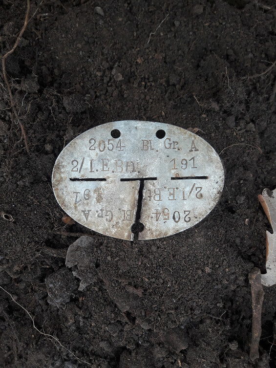 German Dogtag 2/ I.E..Btl 191 / from Stalingrad