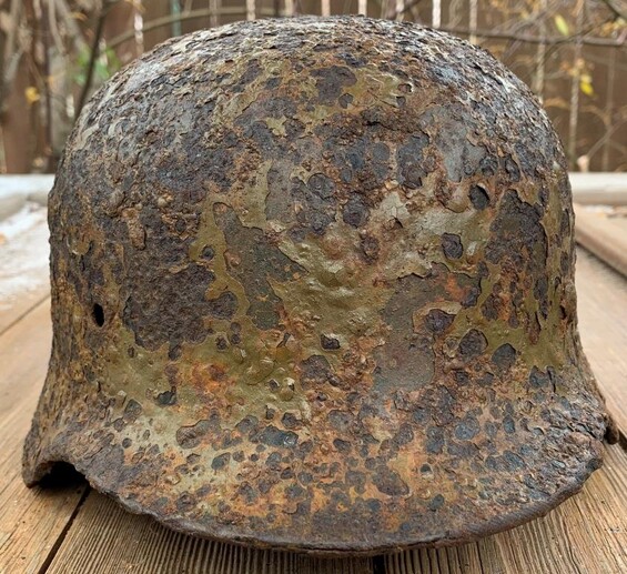 German helmet M40 / from Stalingrad