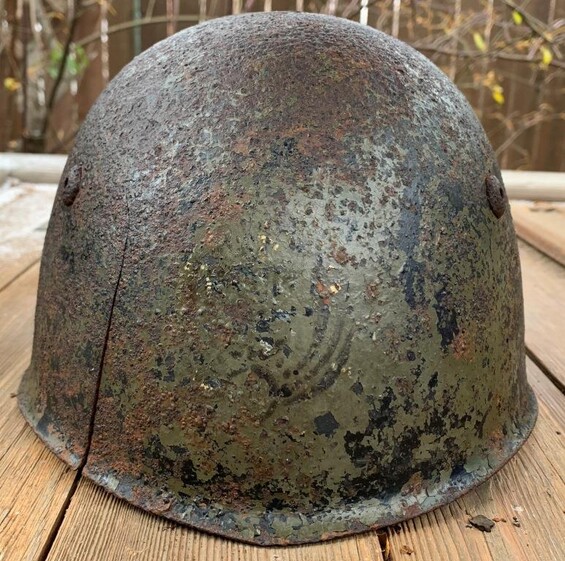 WW2 Italian helmet / from Voronezh