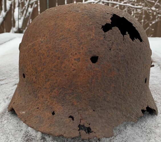 German helmet M35 / from Kholm