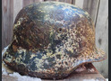 Winter camo Luftwaffe helmet M40 / from Novgorod