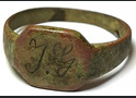 Ring with initials / from Stalingrad