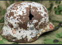 WW2 winter camo German helmet